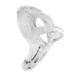 Niet-vibrerende cockring met ball strap – Armor Tug - Afbeelding 2