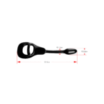 Niet-vibrerende cockring met ball strap – Klein - Afbeelding 10