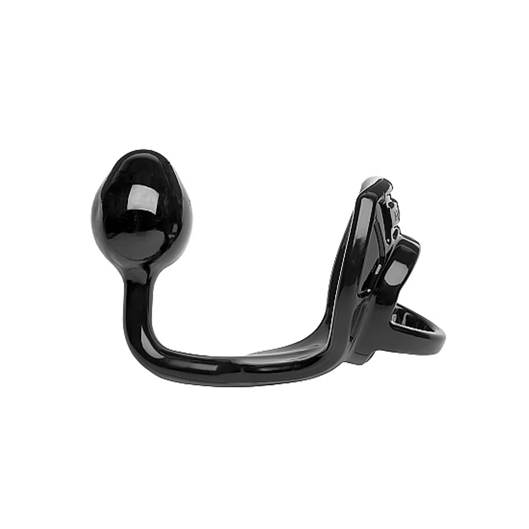 Armor Tug Lock con fascia per i testicoli e plug anale - immagine 2