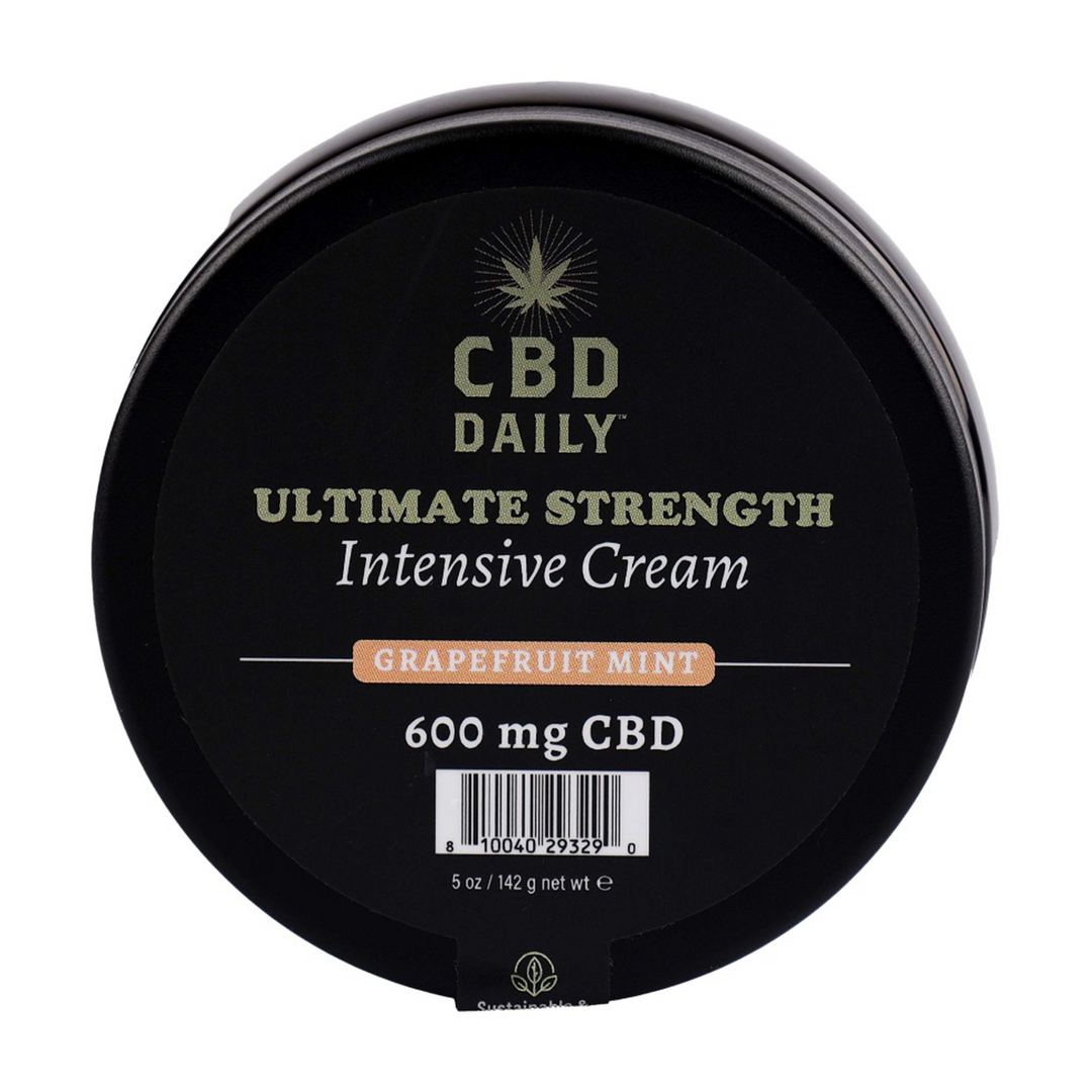 CBDUSCC532-5 CBD crème voor doelgerichte verzorging – Ultimate Strength Intensive Cream Grapefruit Mint 142 g – CBD Daily - Afbeelding 1
