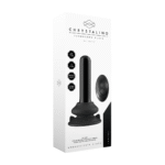 vibrator – 10 standen met afstandsbediening – Chrystalino zwart glas Chrystalino by Shots