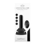 vibrator – 10 standen met afstandsbediening – Chrystalino zwart glas Chrystalino by Shots - Afbeelding 2