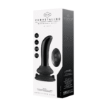 g-spot vibrator – 10 standen & afstandsbediening – Chrystalino zwart glas Chrystalino by Shots - Afbeelding 3