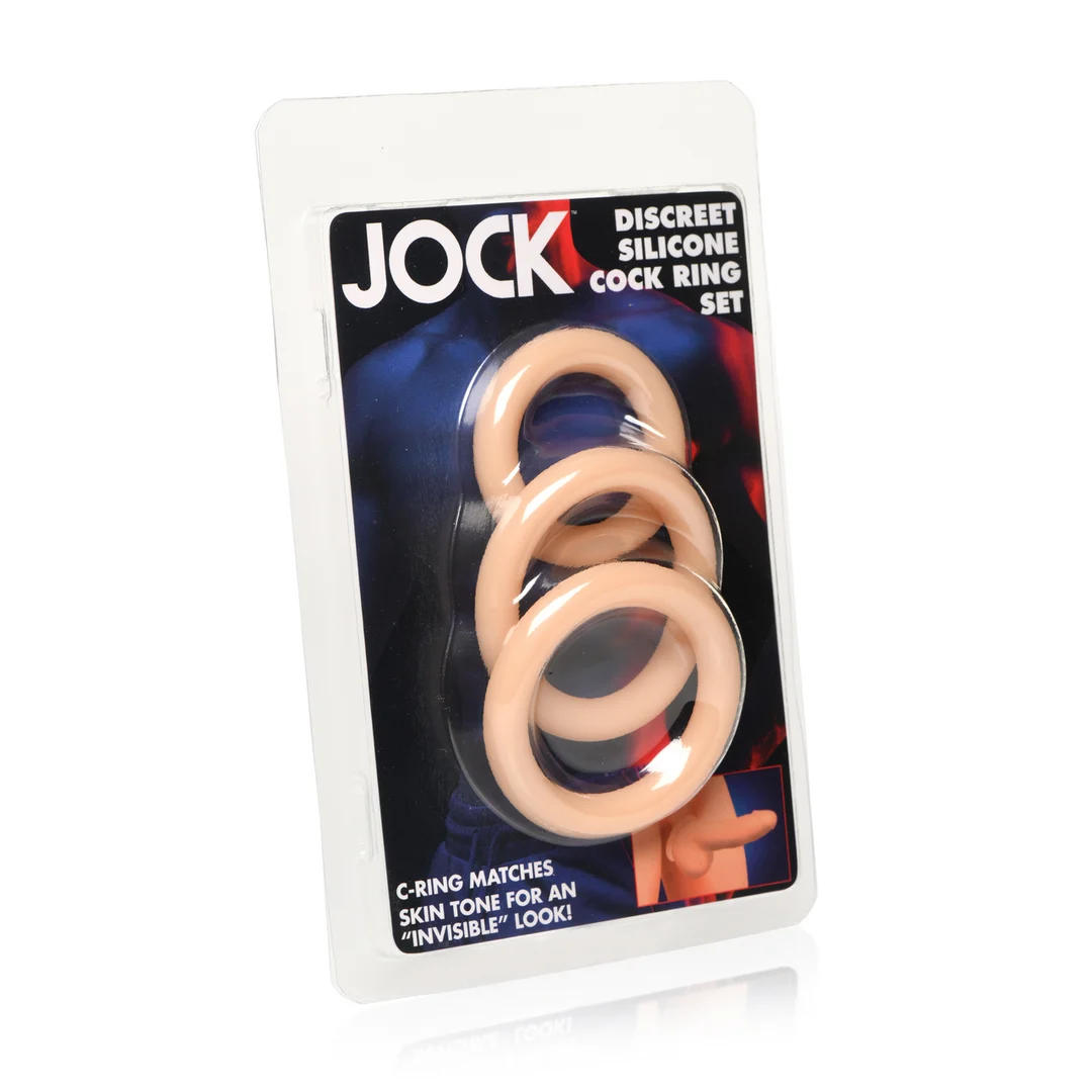 CN-09-0952-10-2 Curve Toys Discrete siliconen cockring set - Afbeelding 1