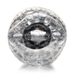 Automatische masturbator met 5 draaistanden – Doorzichtig/Zwart - Afbeelding 5