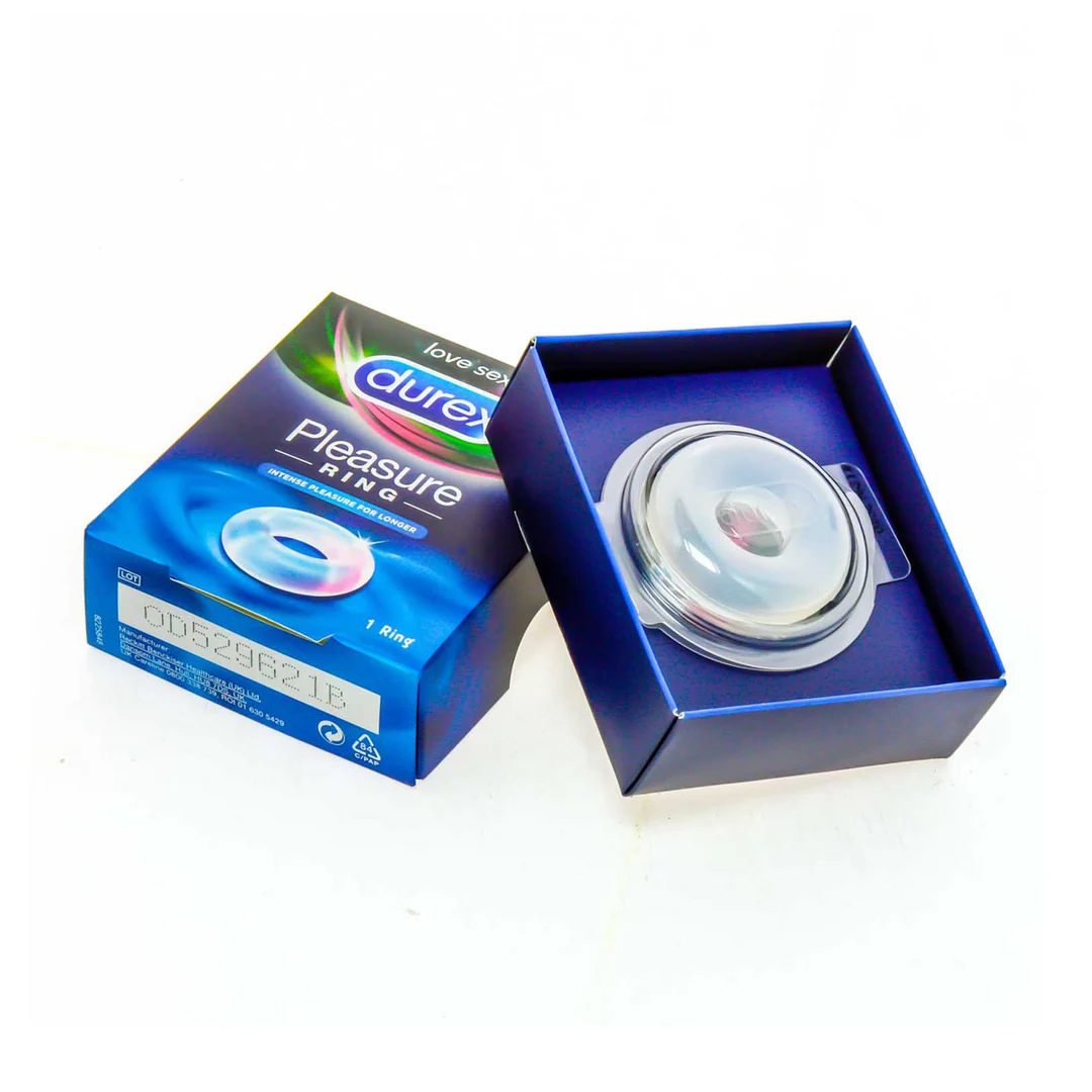 Cockring met ribbels en noppen – Pleasure Ring - Afbeelding 2