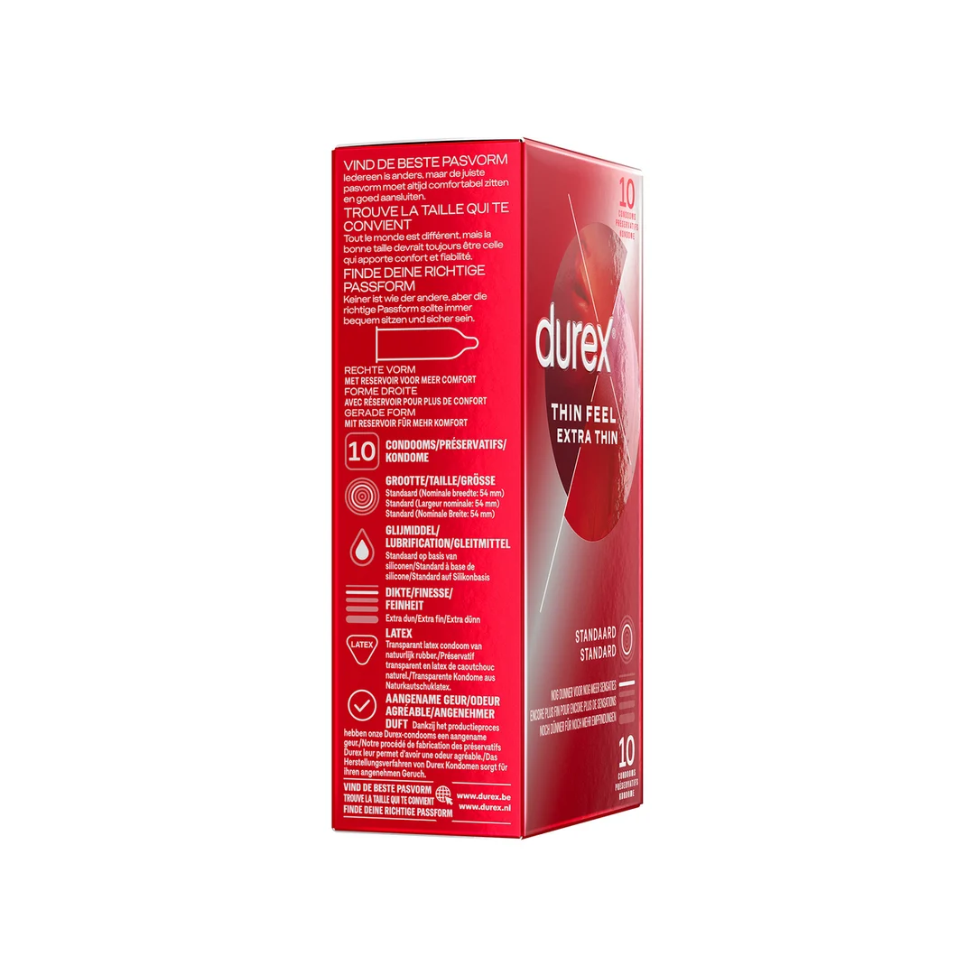 Durex Thin Feel Extra Thin condooms, 10 stuks - Afbeelding 2