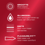 Dunne condooms met glijmiddel – 10 stuks – LONDON - Afbeelding 5