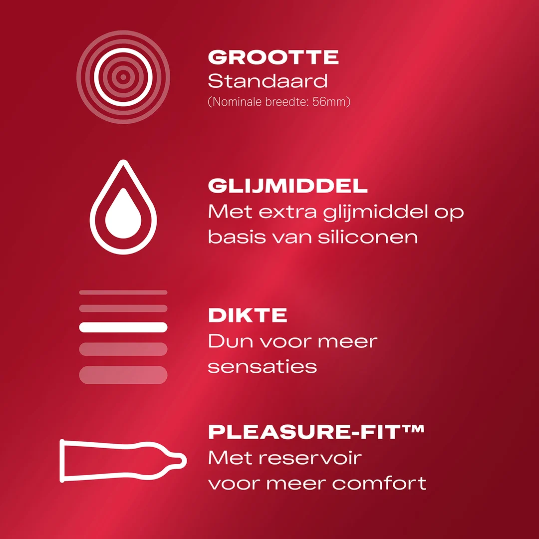Dunne condooms met glijmiddel – 10 stuks – LONDON - Afbeelding 5