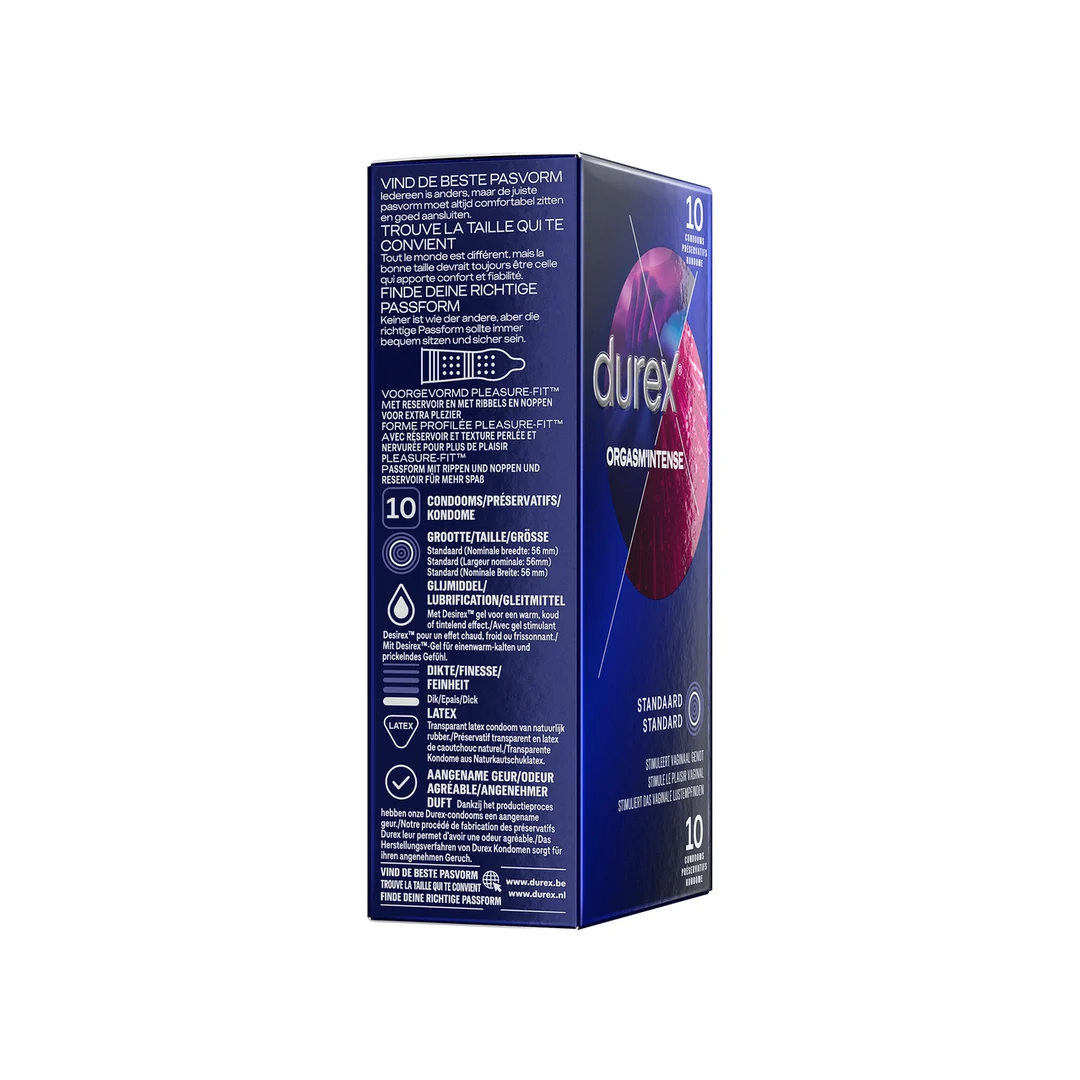 Durex Orgasm Intense Kondome, 10 Stück – Bild 2