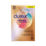 Ultradunne condooms zonder latex – 20 stuks – Durex Nude Extra Large