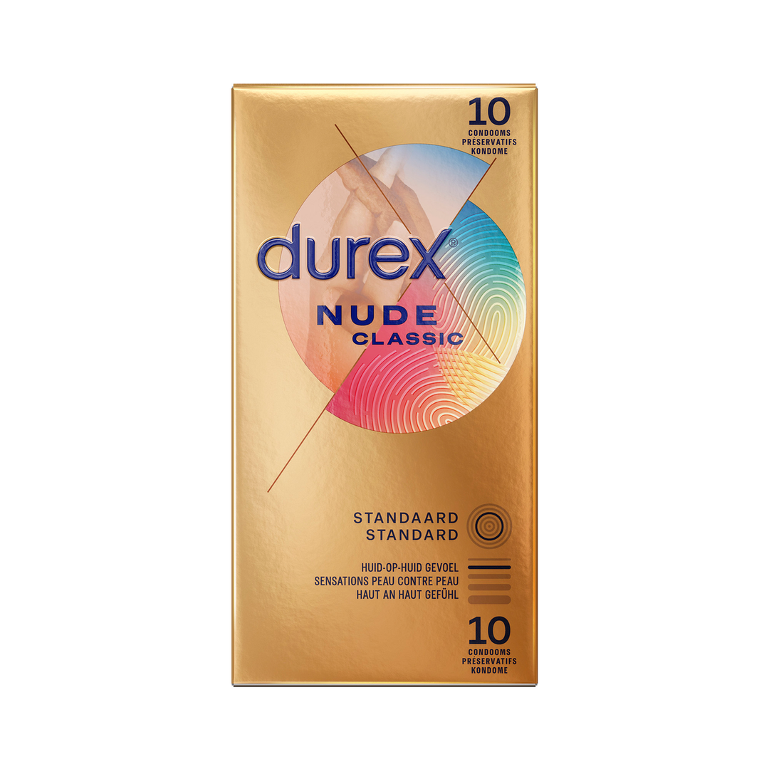 D-3168912-2 Nude Classic condooms – 10 stuks – Durex Extra Safe - Afbeelding 1