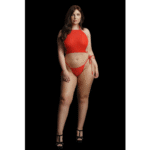 Sexy plus size lingerie set met open kruis voor feestelijke look – LIN - Afbeelding 10