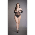 Kanten bodysuit met rhinestones voor sexy curvy look – Le Desir - Afbeelding 12