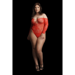 Kanten bodysuit met rhinestones voor sexy curvy look – Le Desir - Afbeelding 4