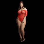 Kanten bodysuit met rhinestones en off-shoulder voor curvy glamour – Presents - Afbeelding 4