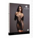 Sexy plus size mini-jurk met visnet en contrast voor curvy silhouet – LIN - Afbeelding 31