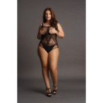Curvy body met contrasterend visnet voor sexy curvy look – SexyPlus - Afbeelding 4