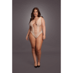 Curvy body met V-hals en opaque panelen voor verleidelijke vormen – LIN - Afbeelding 4