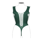 Curvy body met V-hals en opaque panelen voor verleidelijke vormen – LIN - Afbeelding 24