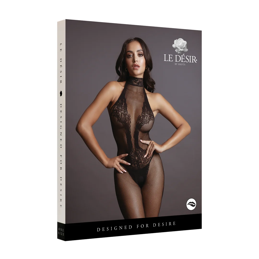 Fishnet kanten bodystocking met open kruis voor sensuele curvy look – LIN - Afbeelding 31