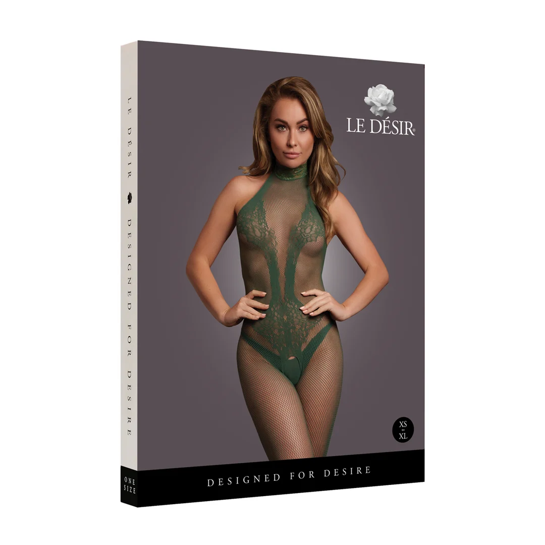 Fishnet kanten bodystocking met open kruis voor sensuele curvy look – LIN - Afbeelding 25