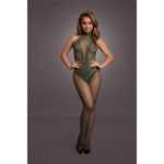 Fishnet kanten bodystocking met open kruis voor sensuele curvy look – LIN - Afbeelding 28