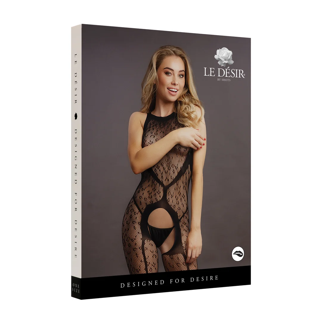 Luipaard bodystocking zonder kruis met open rug voor curvy styling – SexyPlus - Afbeelding 7
