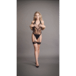 Curvy bodystocking met strass en halter voor verleidelijke look – SexyPlus - Afbeelding 12