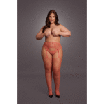 Sexy lingerie met visnetkousen en kanten jarretel voor curvy – Koning - Afbeelding 10
