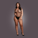 Curvy lingerie-body met visnetaccent voor verleidelijke curvy look – OSX - Afbeelding 4