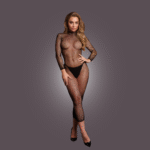 Fishnet jurk met elegante col voor een sexy curvy look – OSX - Afbeelding 10