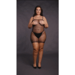 Visnet babydoll met spaghetti bandjes voor curvy verleiding – OSX - Afbeelding 6