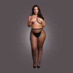 Panty met kleine visnetstructuur voor een sexy curvy look - OSX - Afbeelding 4