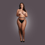 Panty met brede visnetstructuur voor een verleidelijke curvy look – OSX - Afbeelding 4