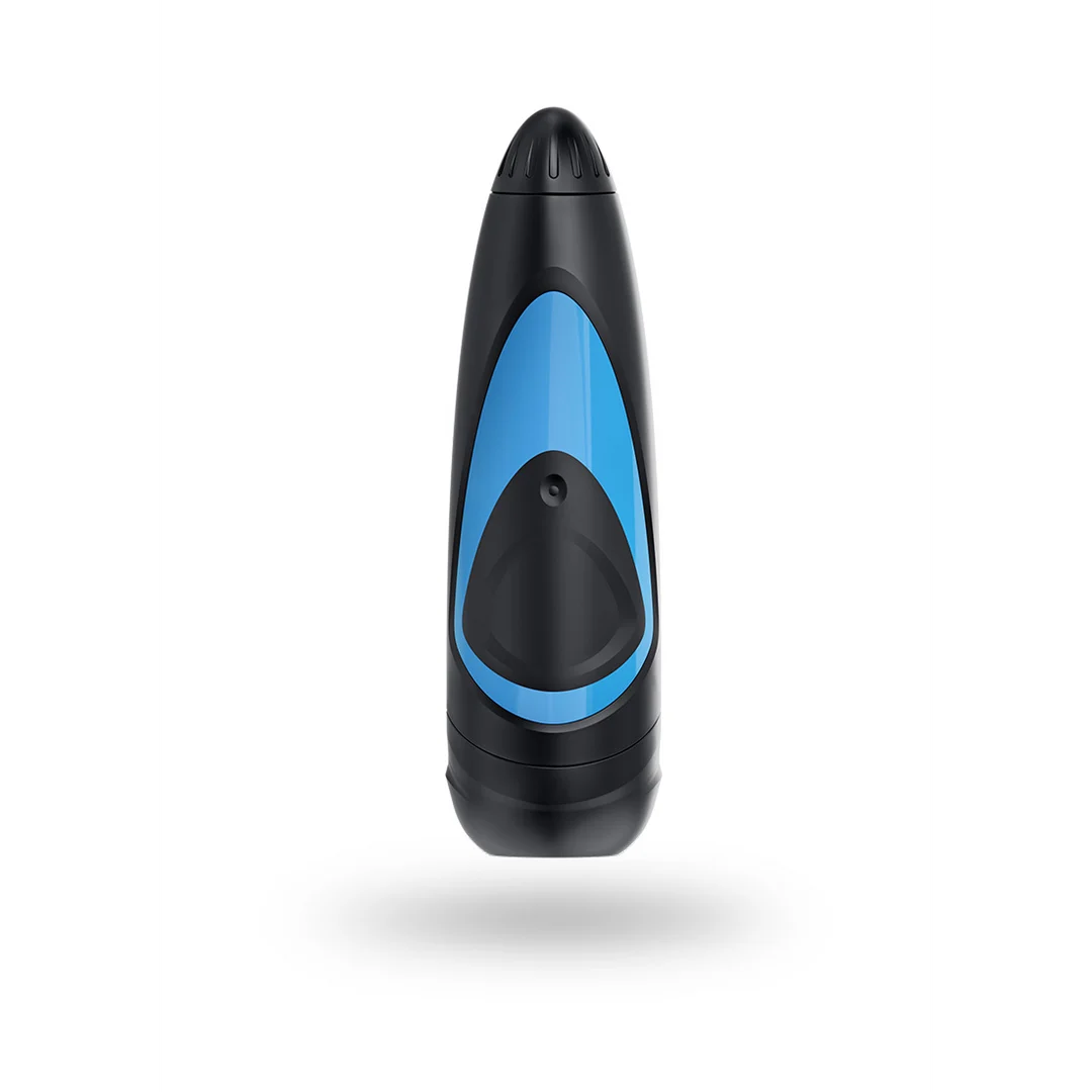 Pocket stroker met pompfunctie – Zwart/Blauw - Afbeelding 3