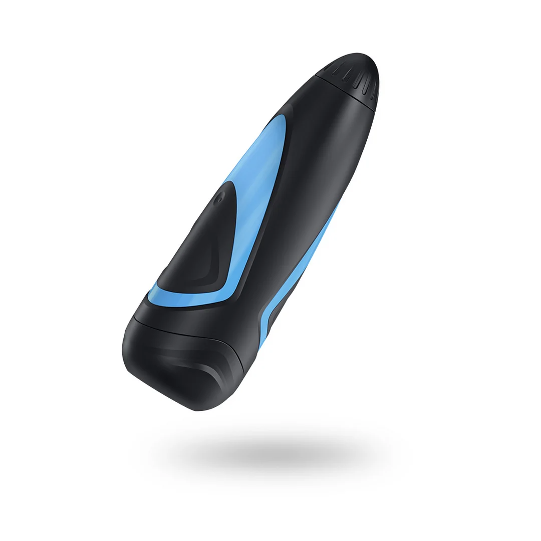Pocket stroker met pompfunctie – Zwart/Blauw - Afbeelding 4