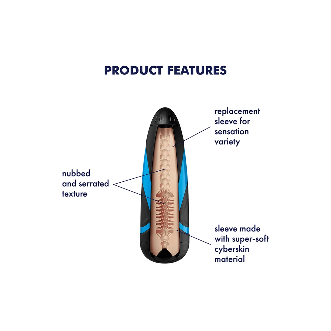 Penis sleeve met zachte textuur – Tornado Bliss - Afbeelding 2