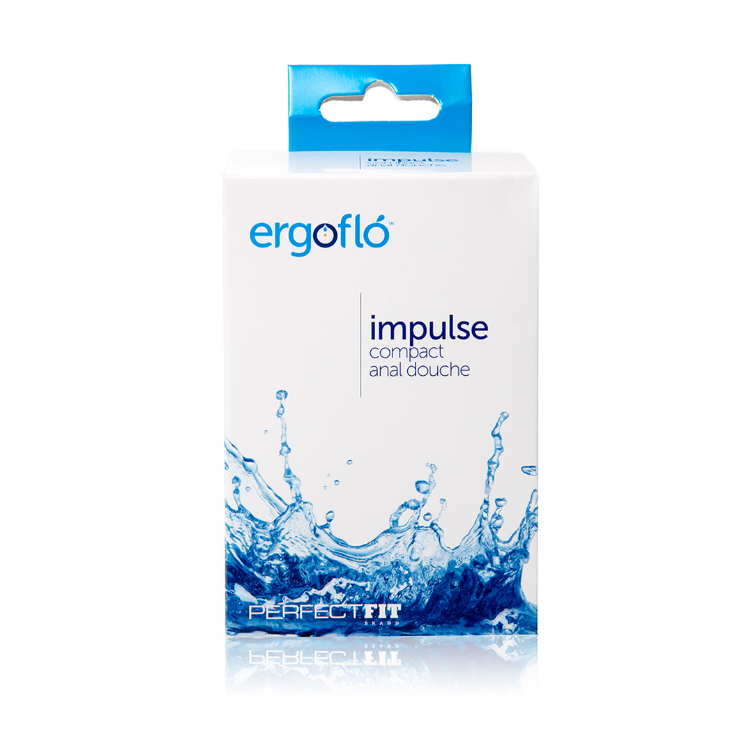 ER-15-2 Anale douche – Ergoflo Impulse, compacte waterdichte bulb – Perfect Fit Brand – Zwart - Afbeelding 1