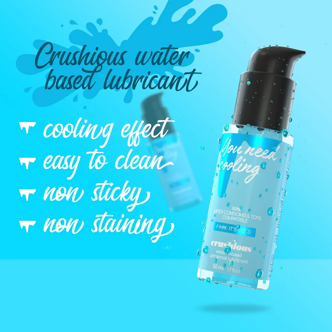 Crushious, lubrifiant rafraîchissant à base d’eau, 50 ml – Image 2