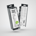 Penis sleeve met gestippelde textuur – Transparant