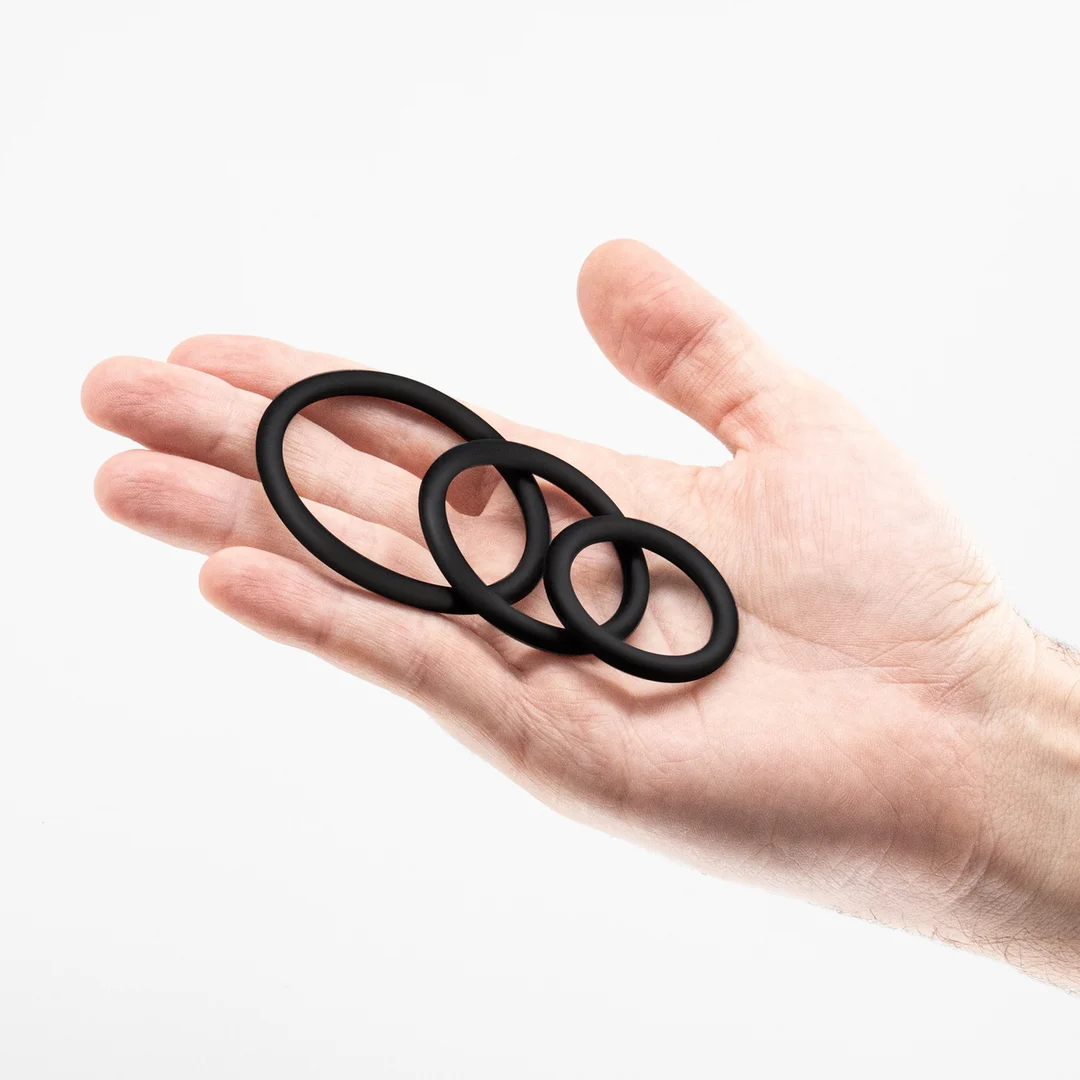 Daltons siliconen cockring set zwart - Afbeelding 6