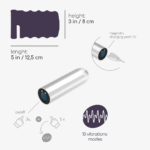 Vibrerende masturbator met verwijderbare bullet – Nautilus - Afbeelding 5