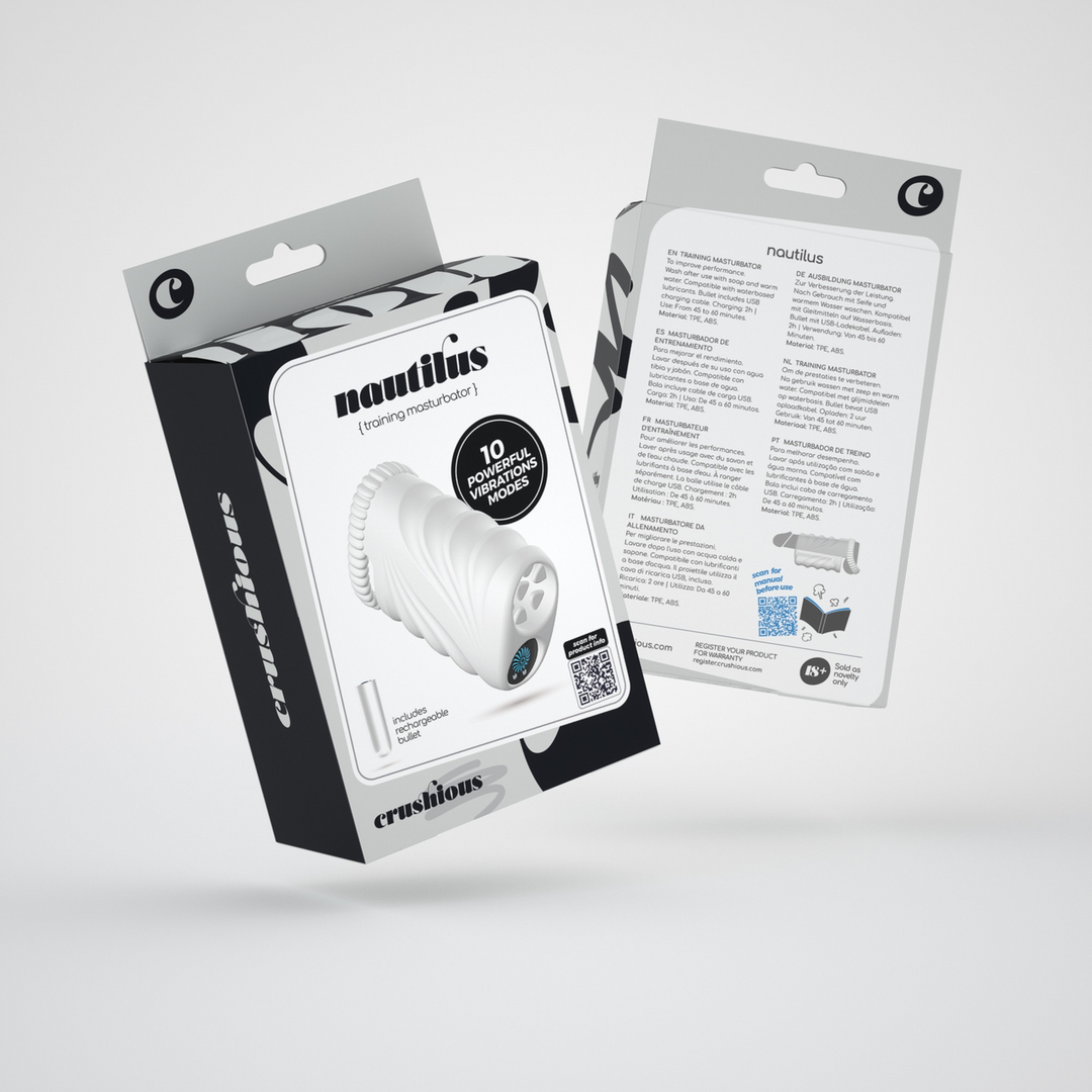 EX21549-2 Vibrerende masturbator met verwijderbare bullet – Nautilus - Afbeelding 1