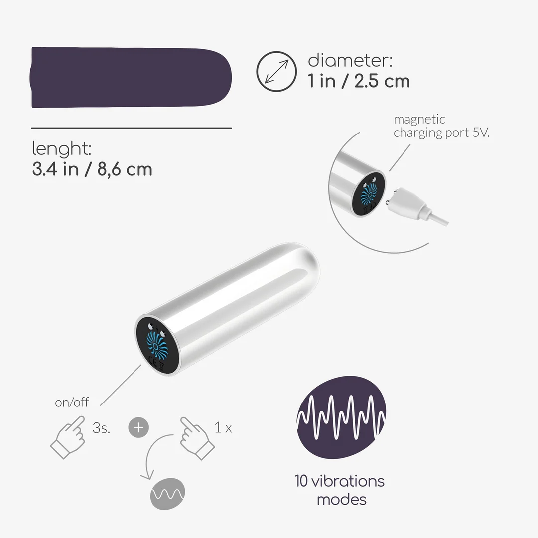 Crushious Quackers USB aufladbarer Bullet Vibrator – Bild 6