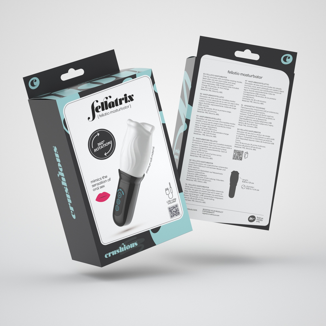 EX21613-2 Automatische masturbator met 360° rotatie – Wit - Afbeelding 1