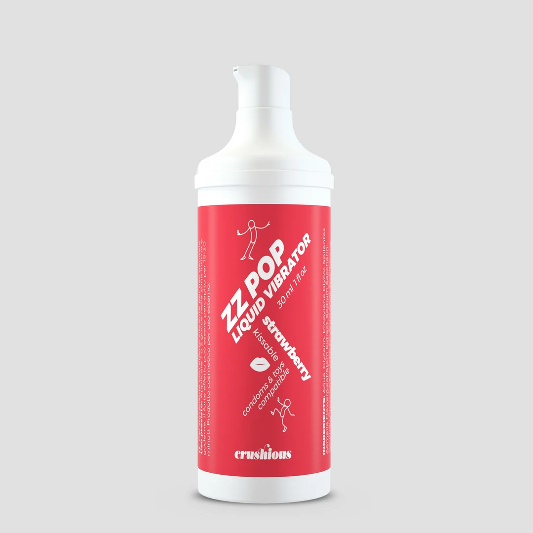 Crushious ZZ Pop vibromasseur liquide à embrasser, cerise, 30 ml – Image 5