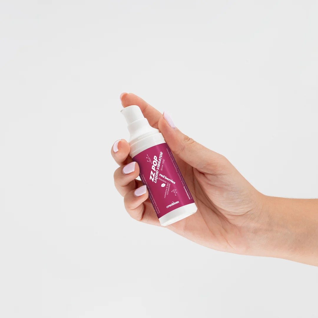 Crushious ZZ Pop vibromasseur liquide à embrasser, cerise, 30 ml – Image 15