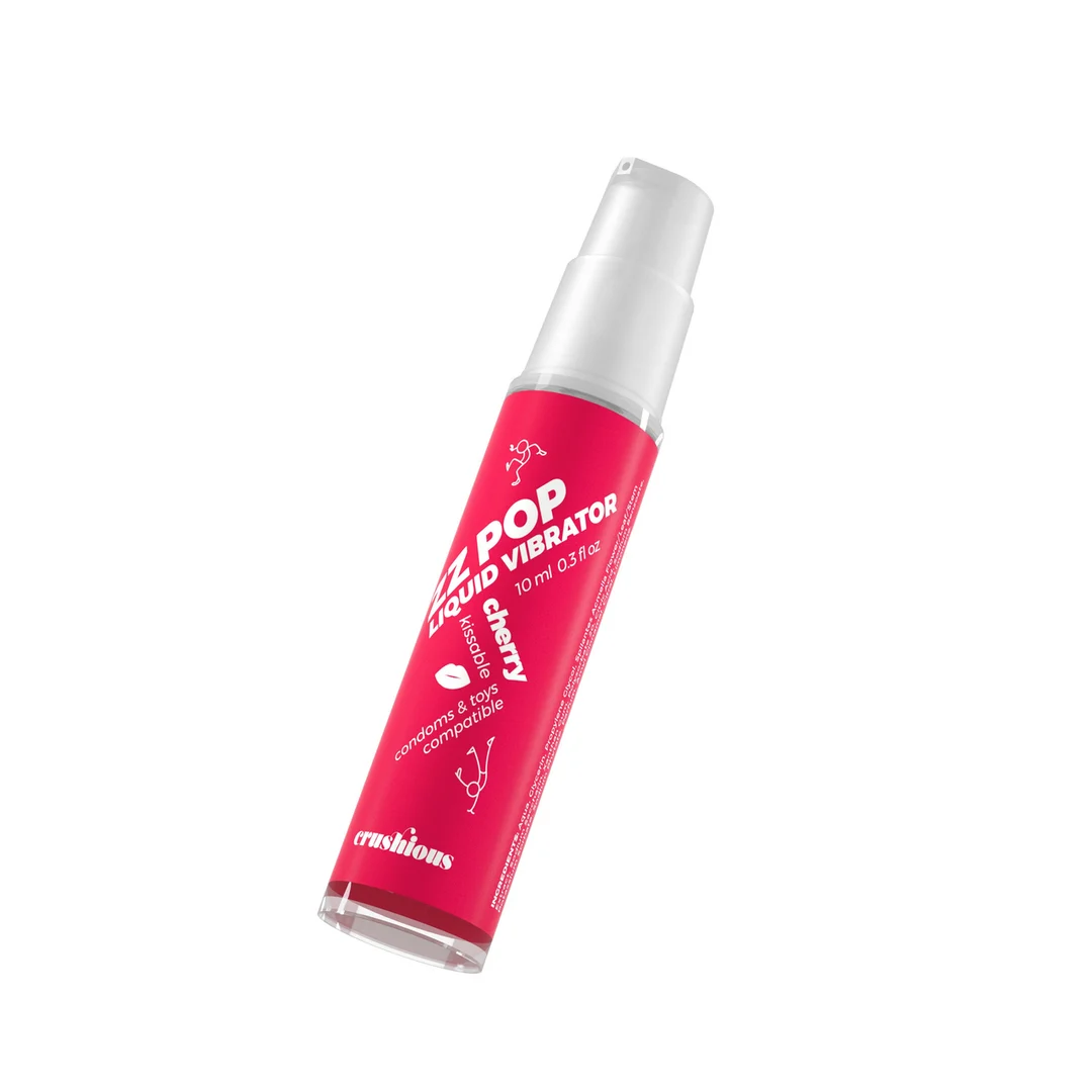 ZZ Pop küssbarer Liquid Vibrator Kirsche 10 ml – Bild 2