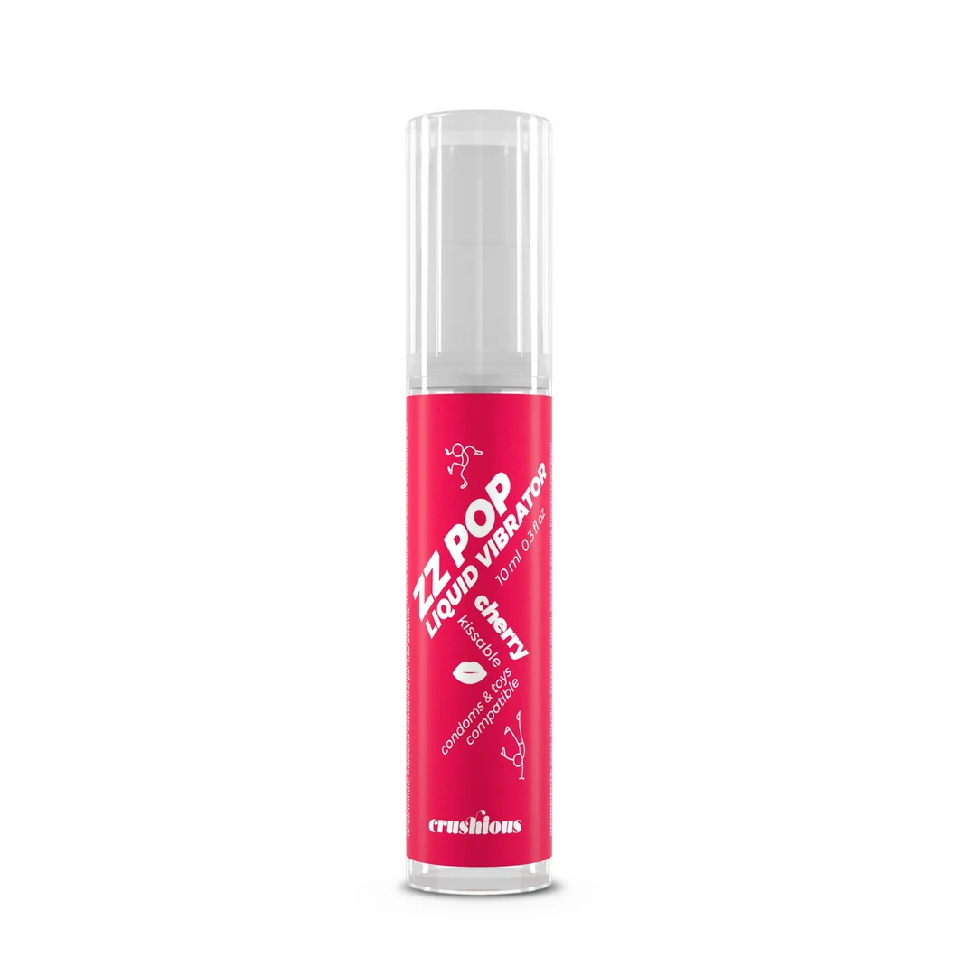 ZZ Pop küssbarer Liquid Vibrator Kirsche 10 ml – Bild 4